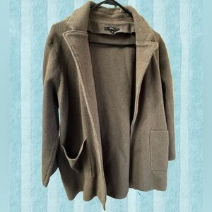 Quince Brown Knit Cardigan